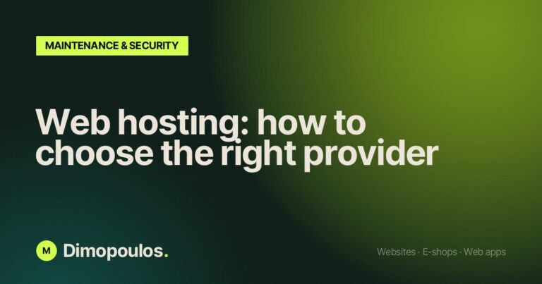 Web hosting: how to choose the right provider