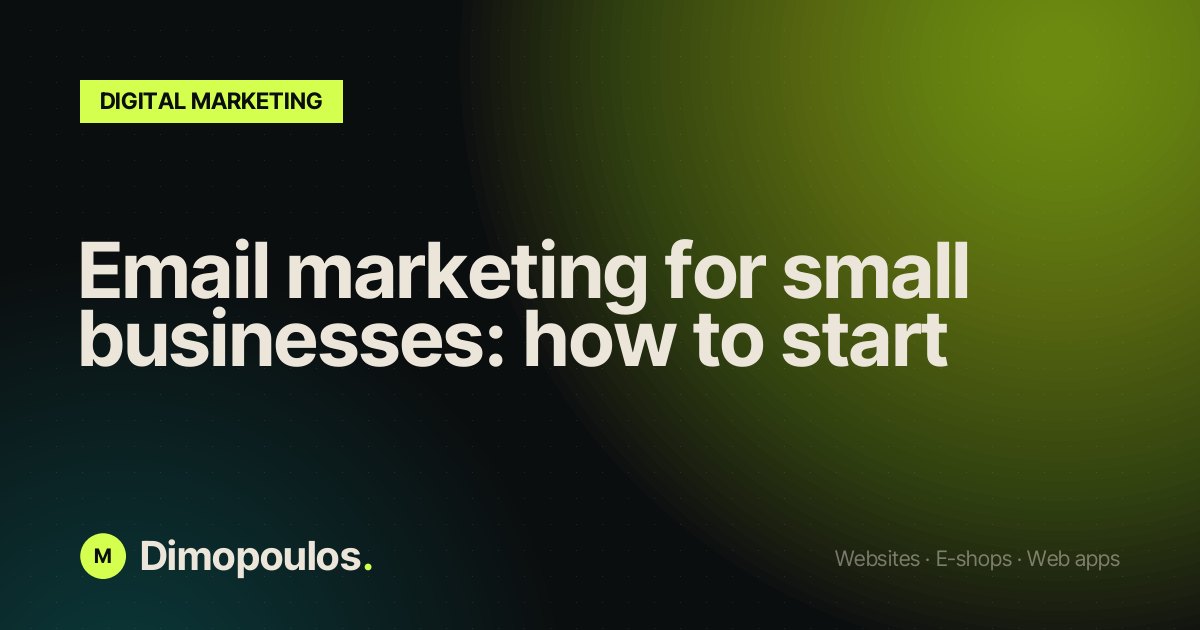 Email marketing for small businesses: how to start